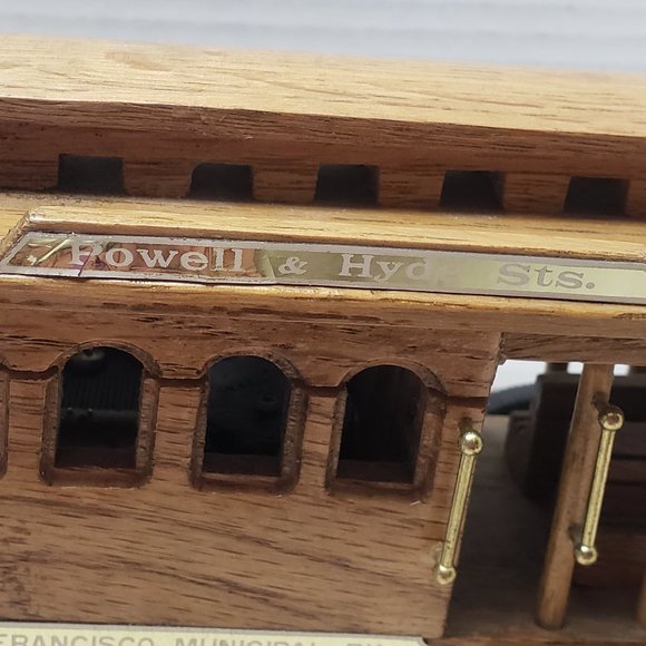 San Francisco Musical Wooden Trolley - Picture 2 of 10